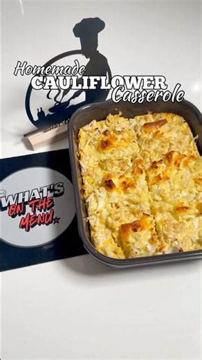 Homemade Cauliflower Casserole | What’s On The Menu 👩🏻‍🍳 #shorts