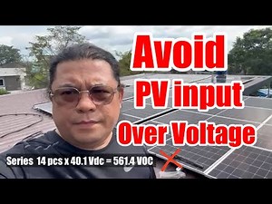 Avoid PV Input Over Voltage | 20kw solar panel | 16kw Deye Hybrid Inverter | 600Ah LiFePO4 battery