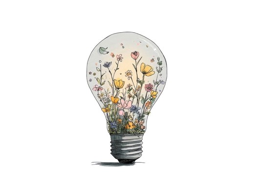 Floral Lightbulb PNG Clipart, 12 Wildflower Clip Art Set, Printable Watercolor Clip Art, Digital Download, Transparent PNG for Paper Crafts - Etsy