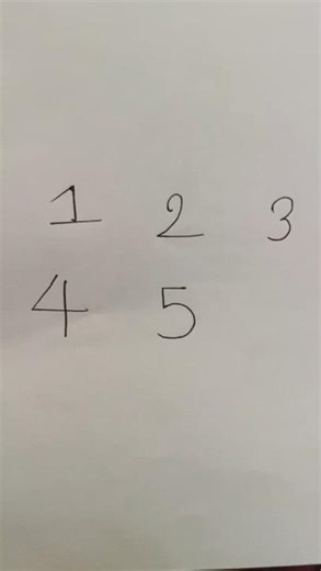 How to draw 1 to 5 numbers. Part 1 #drawing #shortvideo #manhaarya.