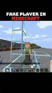 how to spawn fake player by simple command 🤯 #shorts #minecraft #tricks #clone