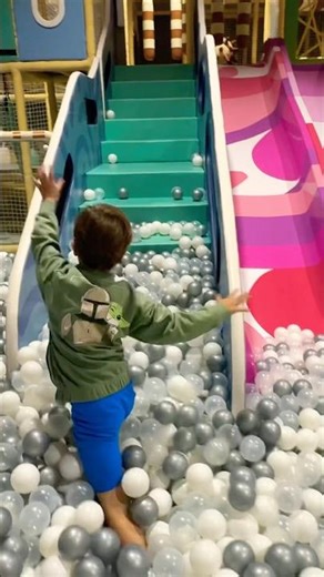 No Way! Sliding into the Ball Pit Fun! 🛝⚪😄
