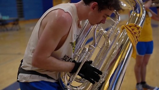 Meet Ethan, our Horn Sergeant! His first year was in 2018, and didn’t originally have plans to march until one thing led to another, and here he is now: The horn sergeant of the 2021 Academy DBC! | The Academy Drum and Bugle Corps