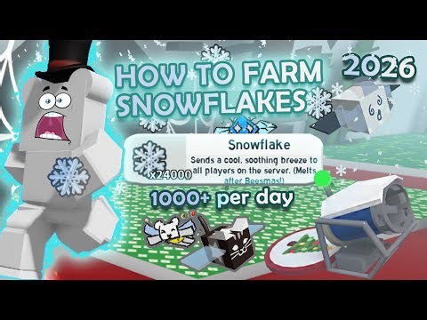 Tutorial How to Get Snowflakes in Bee Swarm Simulator (2026)
