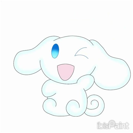おえかきシナモンを描いてみた。(2代目)シナモン22作目 #シナモン #シナモロール