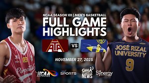 33K views · 197 reactions | Perpetual vs. JRU (Men's Basketball Quarterfinals Highlights)  The Perpetual Altas have secured a spot in the Final Four of #NCAASeason101 after closing out the JRU Heavy Bombers!  Watch the highlights of the game here. Catch the games LIVE on GTV and Heart of Asia (HOA), or via livestream on NCAA Philippines and GMA Sports' YouTube accounts! #BuildingGreatness #GMASports | GMA Sports PH | Facebook