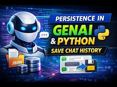 Adding Persistence in Generative AI using Python | Save Chat History (GenAI Tutorial #7)