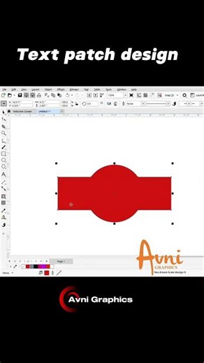 Text patch design in coreldraw #coreldraw #posterdesign #bannerdesign #fyp #viral #logo