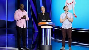 It's the ultimate test of true love. 💘😂 More Ellen's Game of Games coming at you TOMORROW 8/7c on NBC. | Ellen's Game of Games