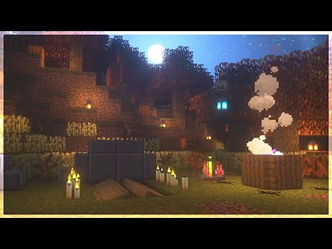 🎃 Minecraft Halloween Ambience w/C418 Music Box | 8 Hours