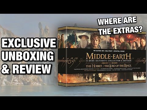 MIDDLE EARTH 4K UHD ULTIMATE COLLECTOR’S EDITION UNBOXING & REVIEW | LORD OF THE RINGS & THE HOBBIT
