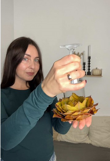 DIY Fall Rose Craft Using Autumn Leaves