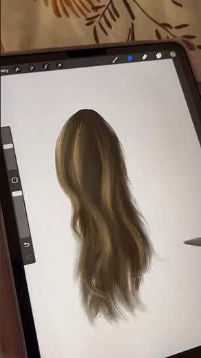 How to Draw Realistic Hair in 10 minutes Using Procreate