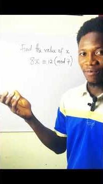 Modular Arithmetic #Congruence #subscribe