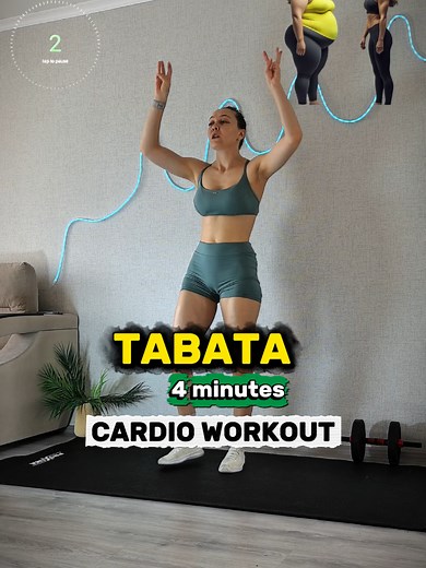 4-Minute Home Cardio Workout for Fat Loss