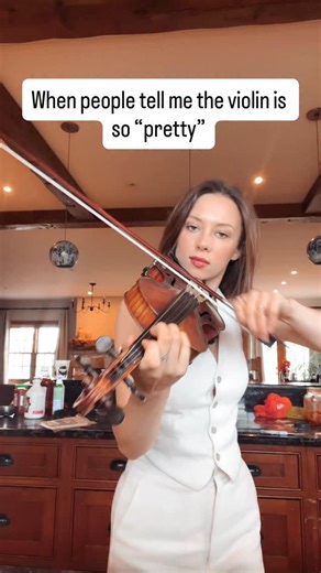 I mean yes it is but it’s also a beast #violin #fiddle #responding #musician | Mary Frances