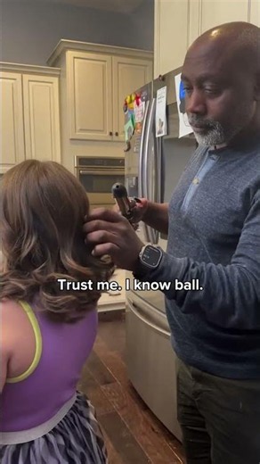 Don't underestimate a bald dad's styling skills! #parenting #hairstyle #trending