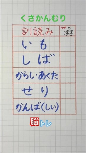 #脳トレ漢字#おとなの漢字テスト