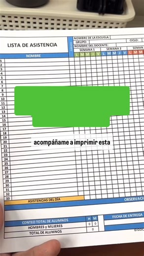 Plantilla de Lista de Asistencia para Docentes en Excel Gratis - 5 Semanas 🙋🏻‍♂️💯 #maestros #docentes #maestro #maestra #escuela | didocu