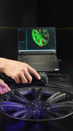 Raptor Pro: Fast & Accurate Wheel Hub Scanning! 🚗✨Watch the Creality Raptor Pro in action! Using 22 cross laser lines, it scans a hub cap fast and flawlessly—big coverage, sharp details, no hassle. Perfect for car mods and custom builds! Ready to upgrade your workflow? 👀🔥 #3DScanning #CarMods #techtok #carmodstiktok #crealityscan #raptorpro #newscanner