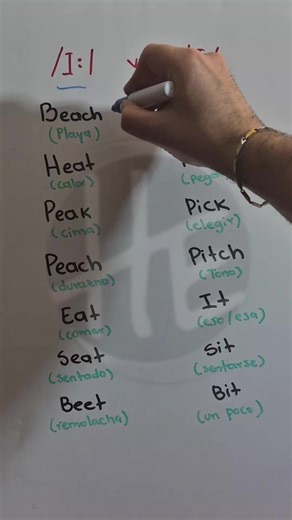 ¿Cuál es la diferencia entre beach y pitch en pronunciación inglesa? #pronunciation
