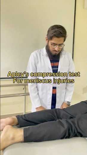 Apley's Compression Test | Meniscus Injury #physiotherapy #reels #youtubeshorts #mednotes #viral