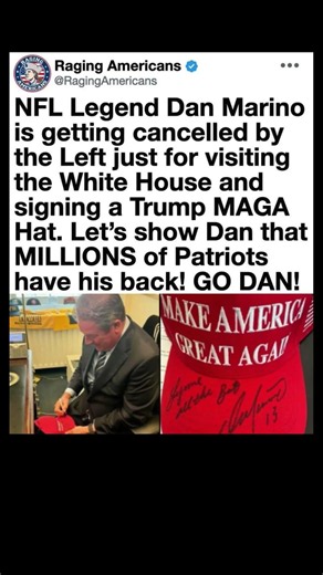 NFL Legend Dan Marino Sparks Massive Debate After MAGA Hat Signing 🇺🇸