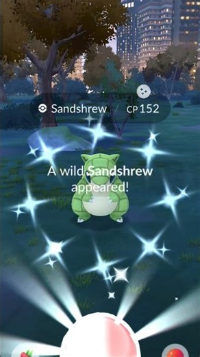 GOT SHINY SANDSHREW IN POKEMON GO ✨ #pokemongo #pokemonchannel #shinypokemon #shiny