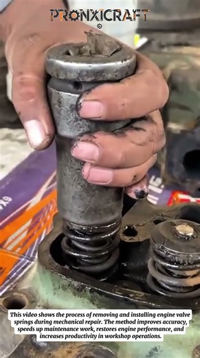Engine Valve Spring Repair Process | Mechanical Restoration & Productivity Boost
