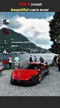 TOP 5 Most Beautiful Cars Ever Made 😍🚗 #shorts
