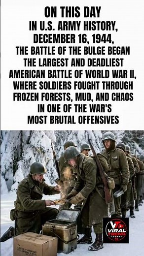 Battle of the Bulge: The Frozen Fight That Changed WWII 🇺🇸❄️ #operationargus