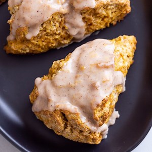1.8K views · 36 reactions | These moist pumpkin scones are crisp on the outside and soft on the inside – just the way a good scone should be. Each one is loaded with cozy cinnamon, ginger, nutmeg, and cloves. ↪️ RECIPE: https://www.bakedbyanintrovert.com/pumpkin-scones/ | Baked by an Introvert | Facebook