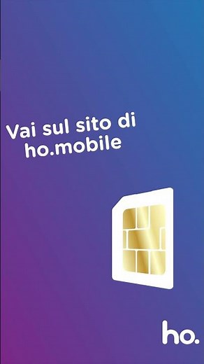 Attiva la SIM in modo SPID. Passare a ho. Mobile è facile e veloce!