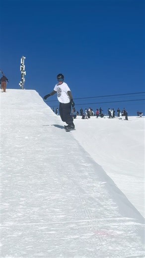 50-50 drop in? 😭 #snowboarding #fyp | Snowboarding