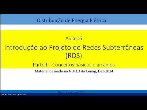 Projeto de redes de distribuição subterrânea