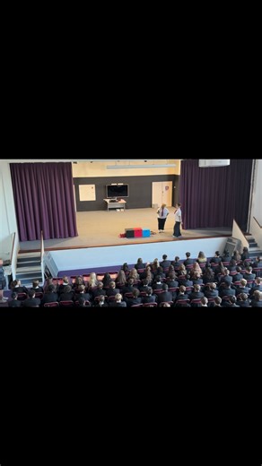 NOW showing at Everest, The hall is silent… such a powerful performance from In Harm’s Way 🎭 An important message about understanding ourselves and supporting others 💛 #InHarmsWay #PSHE #EverestCommunityAcademy | Everest Community Academy