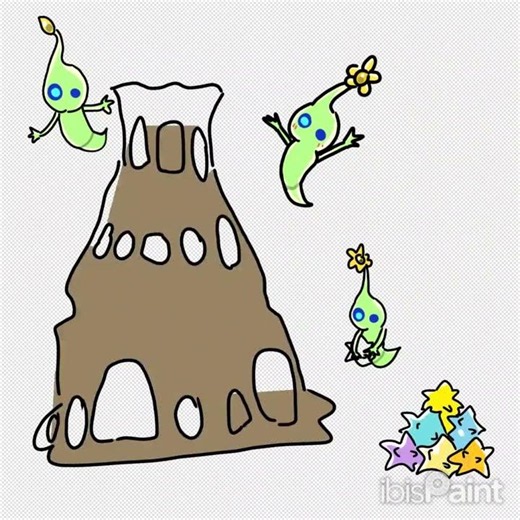 イラストメイキング🌟 #ピクミン #イラスト #ヒカリピクミン