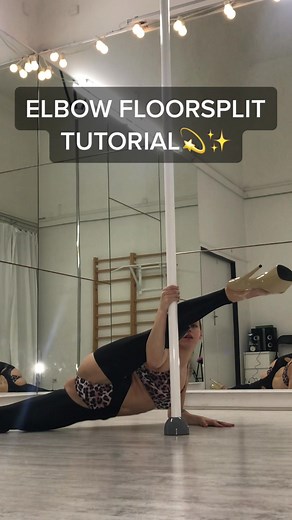 Elbow Floorsplit Tutorial for Exotic Pole Dancers