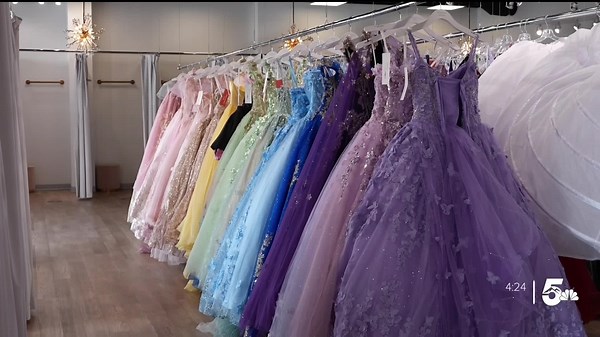 People with special needs pick out prom dresses for the Annual Night to Shine event