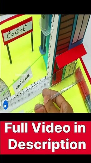 Pythagoras theorem working model maths project using syringes - howtofunda