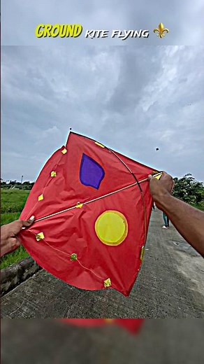 Ground kite flying🚀 #kiteground #kite #kiteflying