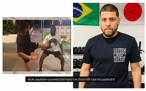 “Did he try to run away” - Footage emerges of UFC star Nick Diaz randomly sparring man in the street, fans react