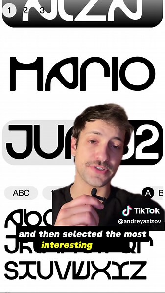 The font is called Mario what do you think of it? ✨ #typography #fonts