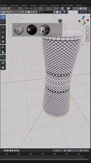 【Blender】How to make net tights【Simply Cloth Pro】 #blender