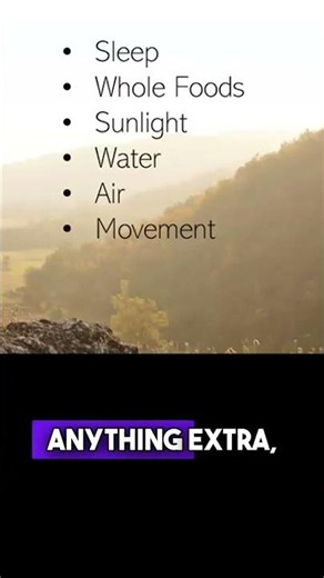 The Only 6 Things You Need For Optimal Health