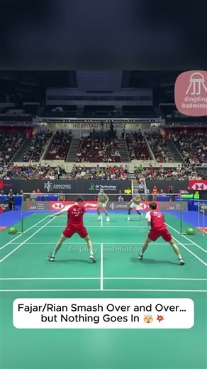 Insane Rally! fajar/rian smash over and over… but nothing goes in 🤯💥