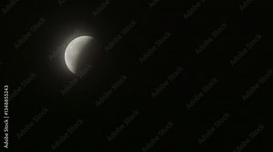 Timelapse of the Total Lunar Eclipse on March 14th, 2025 as the Earth's shadow decreases