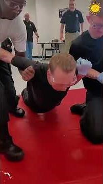 Taser Training Demo ⚡ Realistic Self Defense Practice #shorts