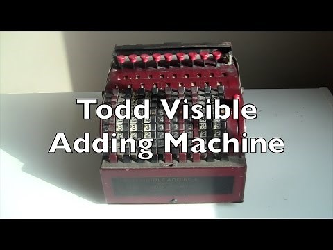 Todd Visible Adding Machine Review / HowTo