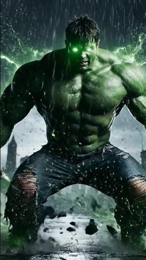 “The Incredible Hulk Transformation – From Man to Monster 💥”#hulk #hulktransformation #superhero